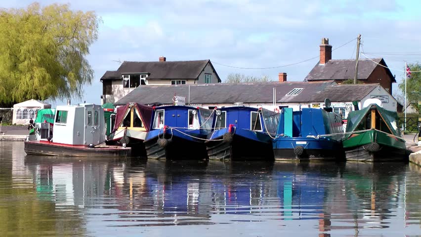 Narrow Boats - Norbury Junction, Staffordshire, England
