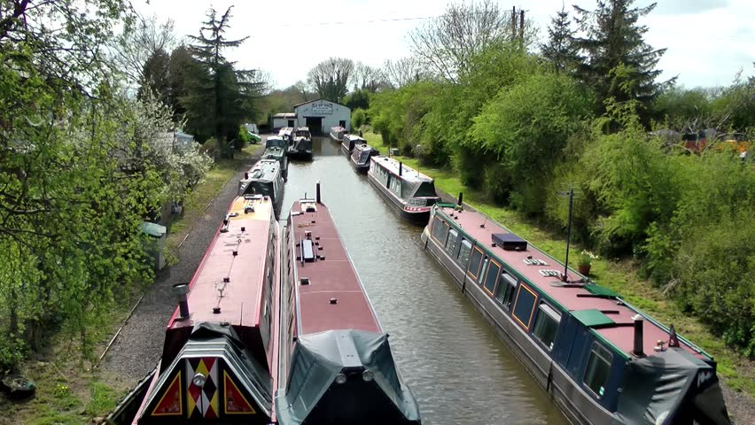 Narrow Boats - Dry Dock, Norbury Junction, Staffordshire, England