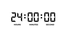 Digital Timer 24 Hour Countdown Animation - Powered by Shutterstock - Get 15% off with code: PIKWIZARD15