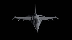 Animation 3D rendering of a Lockheed Martin F16 Fighting Falcon jet fighter, suitable for militarythemed designs and aviationrelated projects. - Powered by Shutterstock - Get 15% off with code: PIKWIZARD15