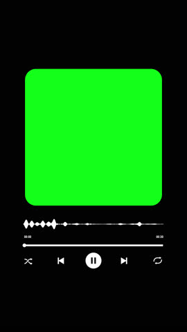 animation music player with visualizer overlay.4k vertical video