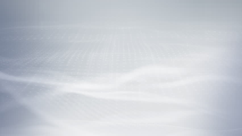 Minimal White Wave Grid Background with Soft Light Flow and Copy Space