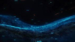 Futuristic Blue‑Orange Digital Wave Background with Particle Mesh and Light Trails - Powered by Shutterstock - Get 15% off with code: PIKWIZARD15