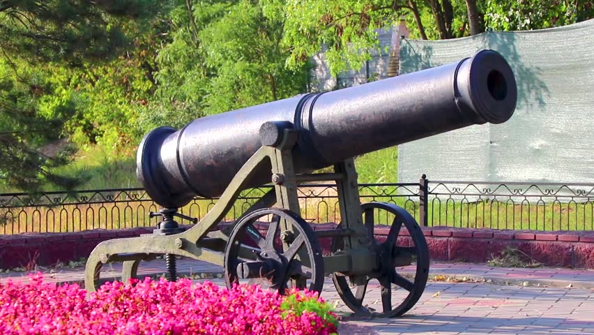 Military army soviet battle war cannon cannons at the Brest Fortress in Leninskiy Rayon Brest Belarus.