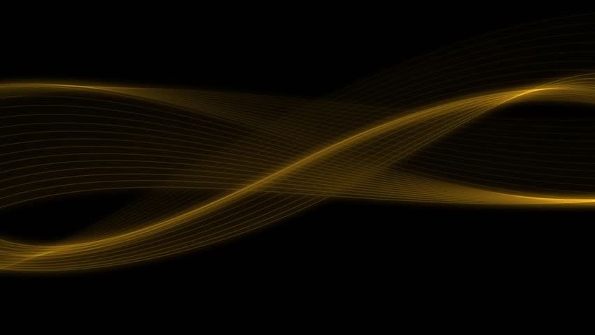 Abstract background wave gold line animation digital technology business illustration video