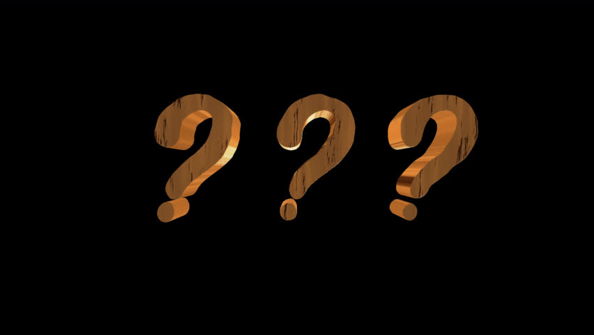 Question mark simbol text animation with 3d style effect, 4K video motion animation.