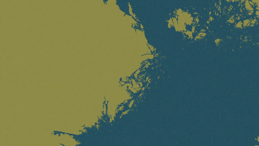 Stockholm region, Sweden, extruded. Pattern map