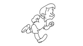 Boy Running Animation, hand drawn 2d line animation - Powered by Shutterstock - Get 15% off with code: PIKWIZARD15