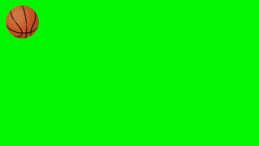 Basketball Bouncing and moving loop animation. Basketball passing through screen animation. jumping or flying, throwing and Spinning in front of the screen. For smooth sport video cut editing