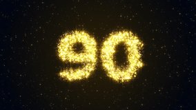 Festive glittery number 90 sparkles crafted from brilliant gold particles. Perfect for anniversaries and milestones - Powered by Shutterstock - Get 15% off with code: PIKWIZARD15