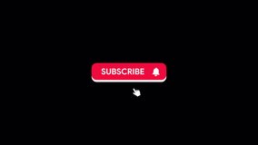 Subscribe Button Animation HD On Alpha - Powered by Shutterstock - Get 15% off with code: PIKWIZARD15