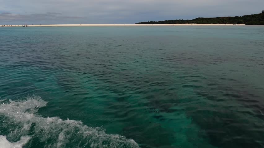 Motorboat voyage to Nosy Iranja islands with white sand beach in Madagascar