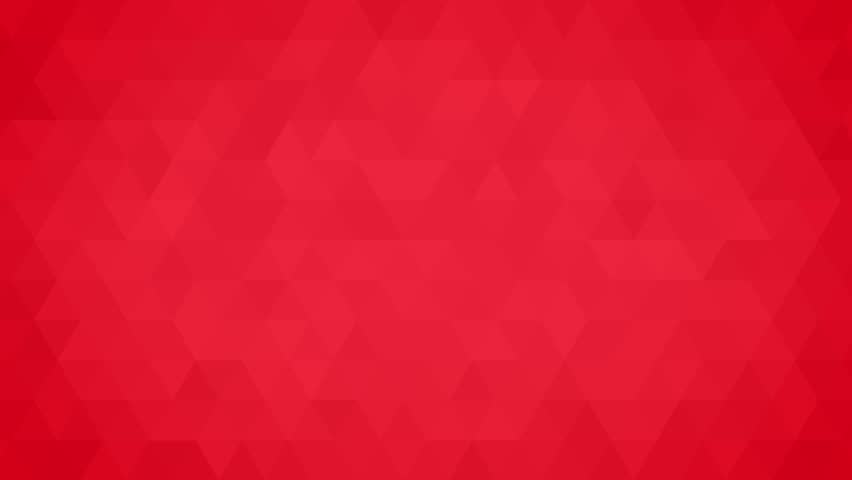Red simple abstract triangle background, geometric animation