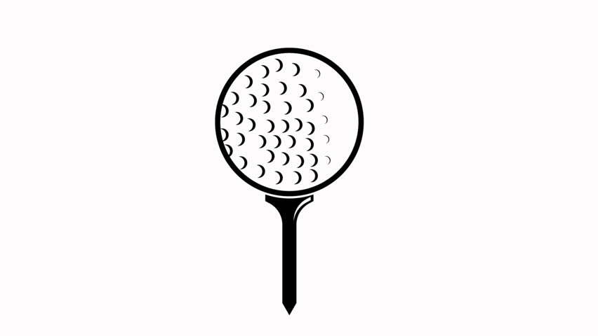 golf  icon animation  simple flat