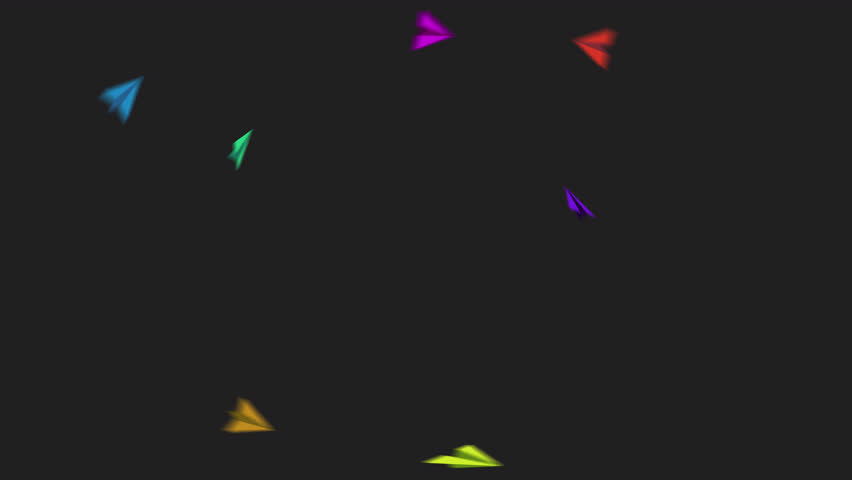 Colorful paper rockets fly in smooth 3D motion with glowing trails. Loop-ready, alpha channel, 4K UHD. Perfect for explainer videos, startups, and creative storytelling projects.