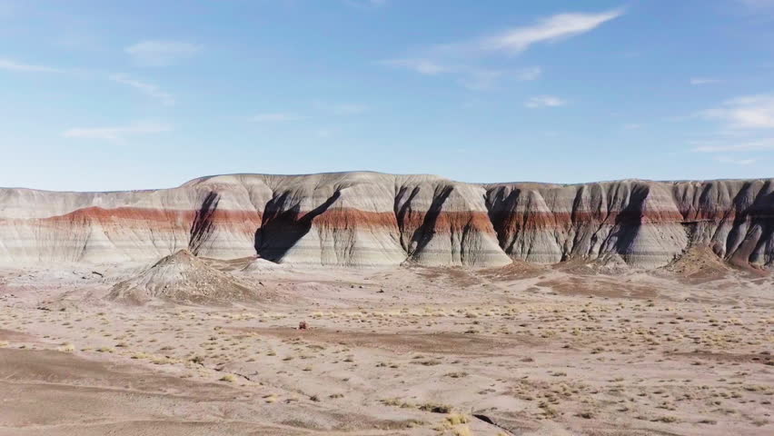 Painted Desert Landscape of badlands hills, petrified forest national park