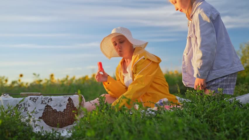 Joyful and delightful picnic moments spent in the beautiful embrace of nature, during summer days