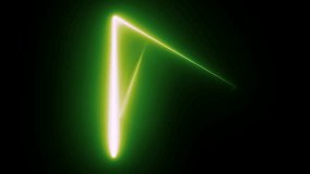 4K Abstract geometric neon background. Green Neon triangle lights background. - Powered by Shutterstock - Get 15% off with code: PIKWIZARD15
