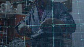 Translucent grid overlay guiding senior craftsman inspecting shoe, trimming glue, smoothing sole. Artisan, craftsmanship, digital, innovation, footwear, workshop, detailed - Powered by Shutterstock - Get 15% off with code: PIKWIZARD15