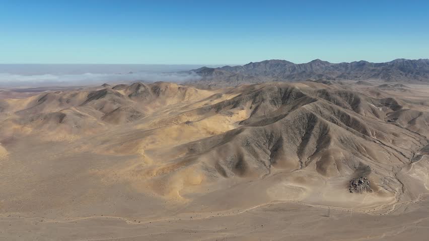The Atacama Desert is a desert plateau located on the Pacific coast of South America, in the north of Chile. 
