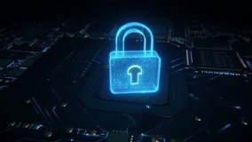 Digital security of virtual lock icon on circuit board. Concept of finance data privacy and VPN service protection. - Powered by Shutterstock - Get 15% off with code: PIKWIZARD15