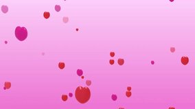 Pink and Red Hearts Spinning Upward Loop Animation - Powered by Shutterstock - Get 15% off with code: PIKWIZARD15