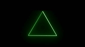 glowing triangle frame, Neon lines frame animation lines frame triangle - Powered by Shutterstock - Get 15% off with code: PIKWIZARD15