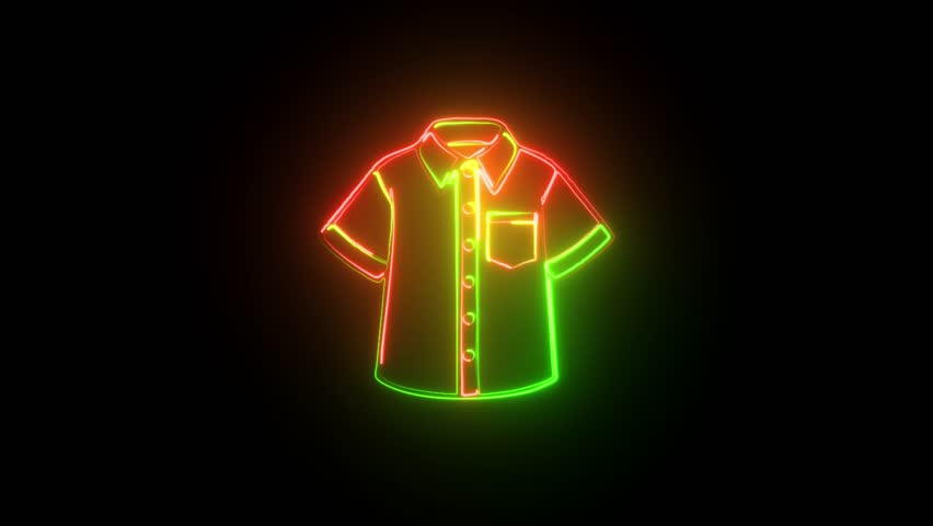 Scout Uniform Filled Icon. Boy Shirt Glyph Icon, Detailed shirt with short hands icon