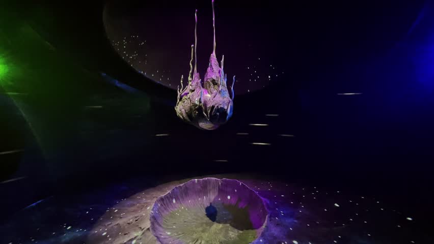 Art installation featuring a meteorite at Shanghai Expo, displayed in designated spaces. A fusion of natural wonder and curated exhibition in a modern urban setting. China