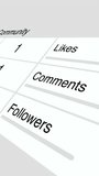 Social Media community popularity Statistics counter animation VERTICAL - Powered by Shutterstock - Get 15% off with code: PIKWIZARD15