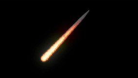 Meteor Hit with Alpha Channel. Asteroid Falling. Meteoroid Strike. Comet Hit. Meteorite Flying in the Sky. Fireball Animation. Meteor VFX. Transparent Background - Powered by Shutterstock - Get 15% off with code: PIKWIZARD15