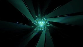 Green spaceship tunnel with glowing motion lights in seamless loop - Powered by Shutterstock - Get 15% off with code: PIKWIZARD15