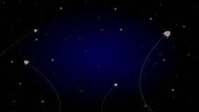 Game Over. Retro Futurism Sci-Fi Background. glowing neon grid. and stars from vintage arcade computer games, 3D game. - Powered by Shutterstock - Get 15% off with code: PIKWIZARD15