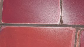 Aerial video of Namibia’s pink salt lakes, displaying surreal color tones and symmetry - Powered by Shutterstock - Get 15% off with code: PIKWIZARD15