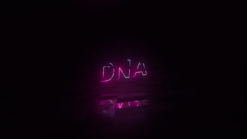 DNA Glowing Neon Lines Forming Reflection on Wet Surface Animation - Powered by Shutterstock - Get 15% off with code: PIKWIZARD15