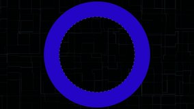 Digital Clock Interface Animation Showing Year 1995 Futuristic Tech Design Circular Countdown - Powered by Shutterstock - Get 15% off with code: PIKWIZARD15