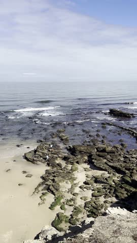 Rocky Atlantic Coastline with Ocean Waves