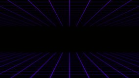 Retro Futuristic Purple Synthwave Neon Grid Tunne Animation - Powered by Shutterstock - Get 15% off with code: PIKWIZARD15