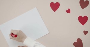 Romantic Valentine's Day background with hearts, couples, gifts, and love-themed decorations. - Powered by Shutterstock - Get 15% off with code: PIKWIZARD15