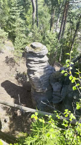 Bohemian Paradise Park with limestone cliffs
