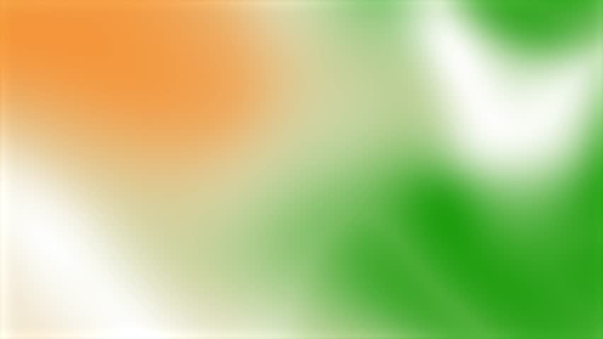 Smoothly moving indian flag gradient colour background. background of Indian flag tricolour. smooth gradient colours.