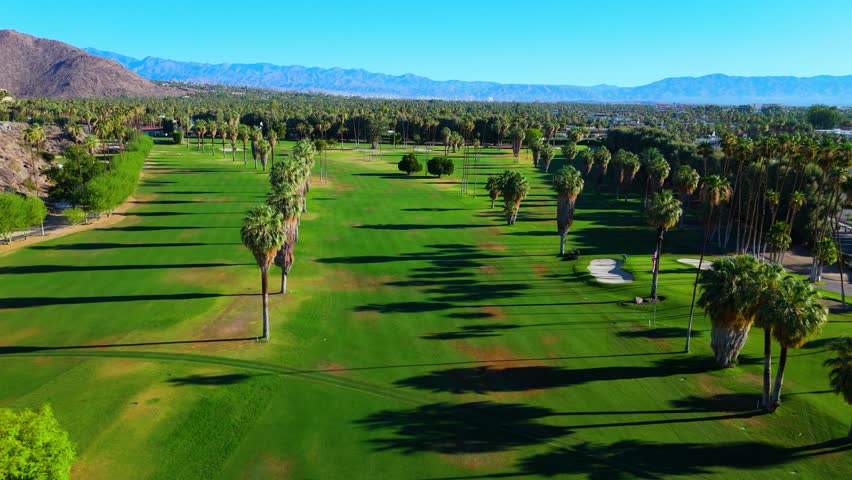 Aerial View of Palm Springs Golf Course