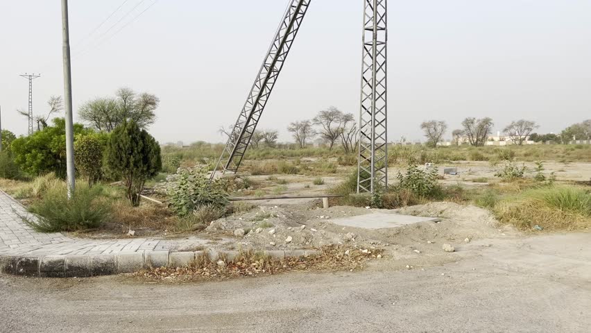Landscape views of a grid station in Rahim Yar Khan, Pakistan on May 12, 2025.