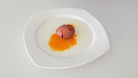 Broken brown egg on plate with yolk - Powered by Shutterstock - Get 15% off with code: PIKWIZARD15