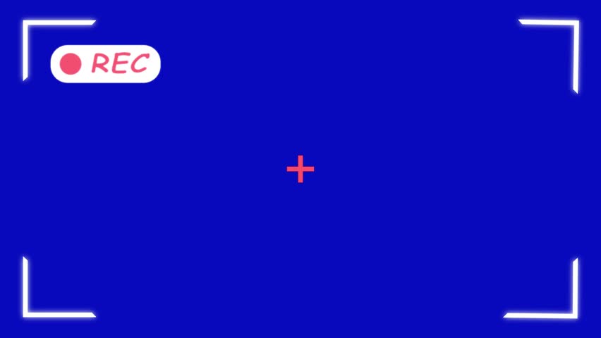 Flat design REC frame icon. Live recording streaming icon. Red button web tv online broadcasting. Video recording live animation with on black background.