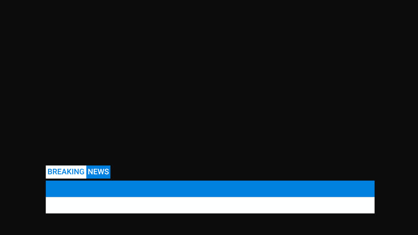 Live News Broadcast Lower Third Title with Text Light Animation and Subtle Motion. Modern Digital breaking News Backdrop