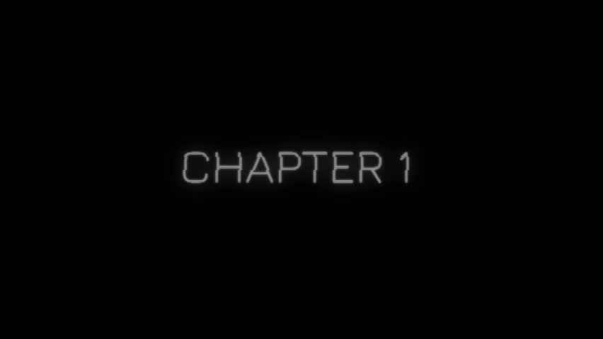 Animated Chapter Titles 1 to 5 with Typewriter Effect Suitable for Cinematic Projects and Storytelling Videos