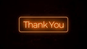 Thank You Neon Text Animation, Glowing Light Effect - Powered by Shutterstock - Get 15% off with code: PIKWIZARD15