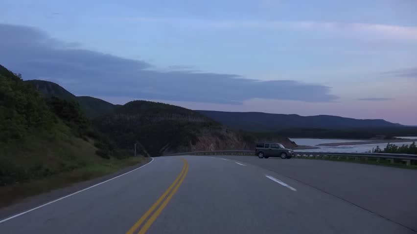 Beautiful landscape of Cabot trail nova scotia canada
