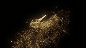 4K Gold Particle Explosion Sparkling Abstract Dust on Black Background Video - Powered by Shutterstock - Get 15% off with code: PIKWIZARD15